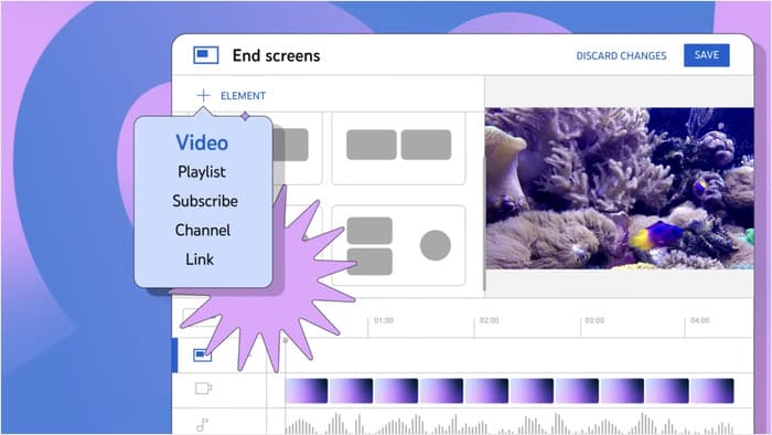 schermate finali per il tuo video su YouTube