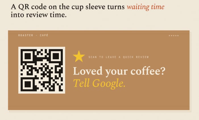 example of a qr scanner used to collect reviews - Smash Balloon Exemple d'un lecteur de QR code utilisé pour recueillir des avis
