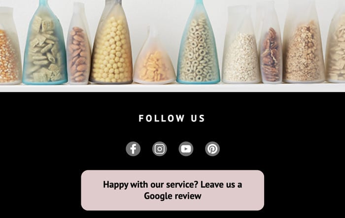 example of review link in your email signature - Smash Balloon Exemple de lien vers un avis dans votre signature électronique