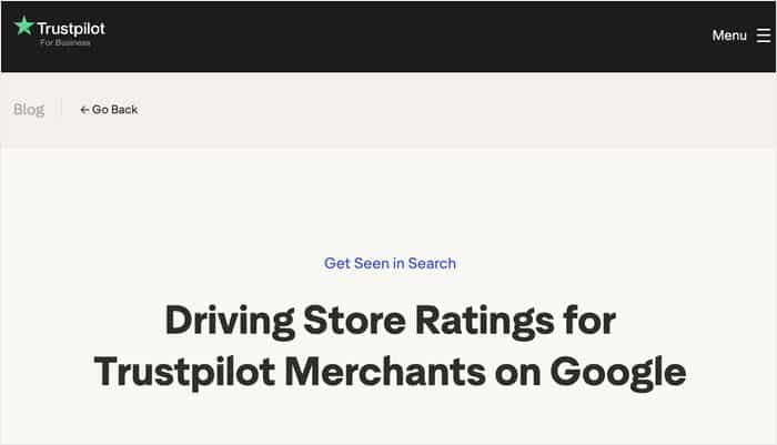 trustpilot partnership with google