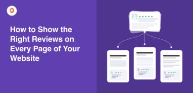 how to show the right reviews on every page of your website
