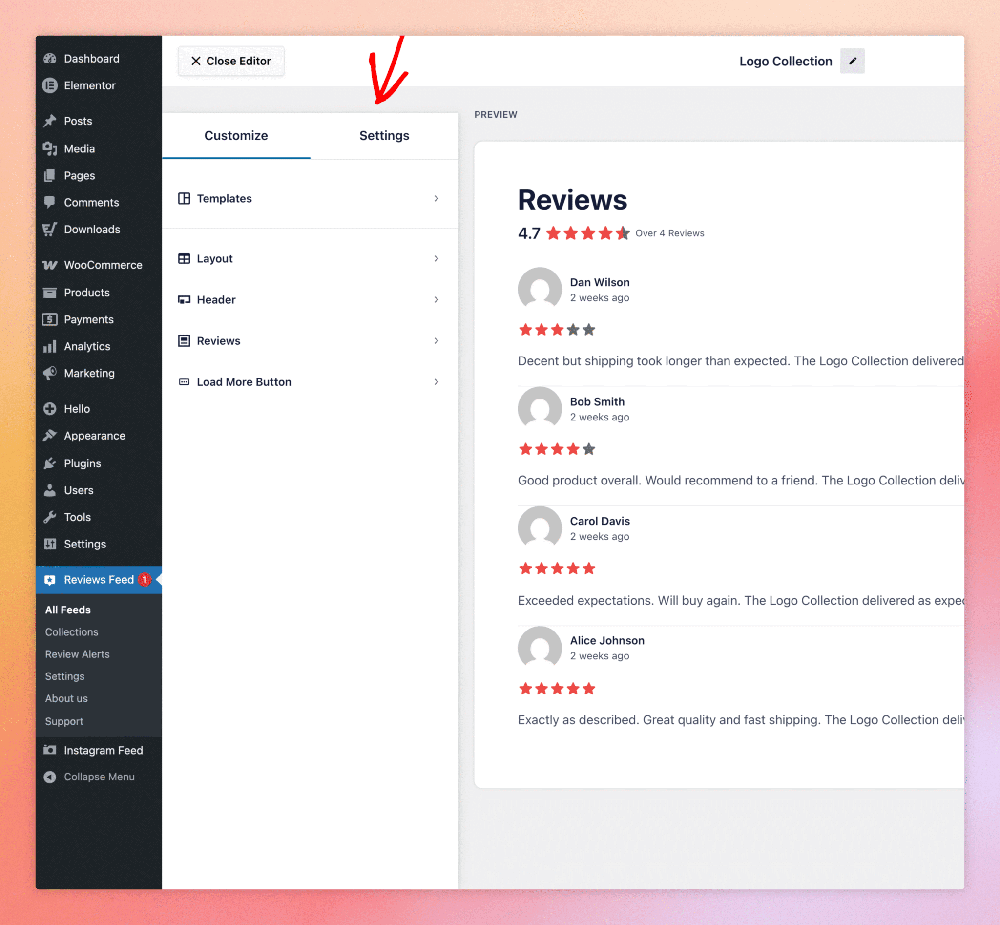Filtering Reviews By Rating, Keyword, And Source In Reviews Feed Pro — Step 2 - Smash Balloon Filtering Reviews By Rating, Keyword, And Source In Reviews Feed Pro — Step 2