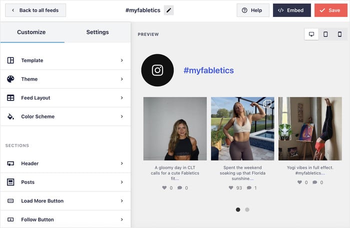 live feed editor for instagram hashtag feed - Smash Balloon live feed editor for instagram hashtag feed