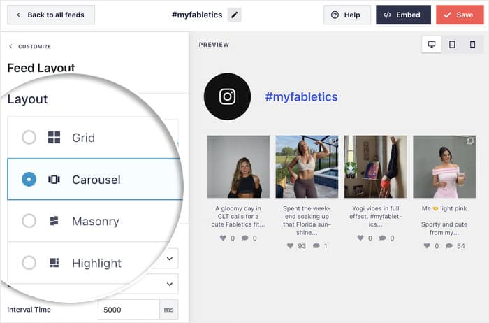 layout options for your instagram gallery - Smash Balloon layout options for your instagram gallery