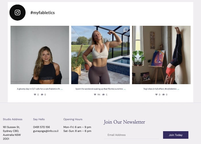 example of a ugc instagram gallery on a website - Smash Balloon example of a ugc instagram gallery on a website