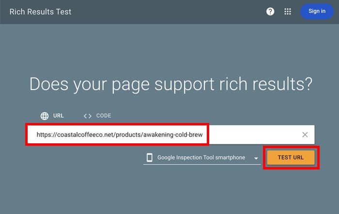 add url to the rich results tool by google - Smash Balloon add url to the rich results tool by google