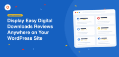 display easy digital downloads reviews anywhere on your website