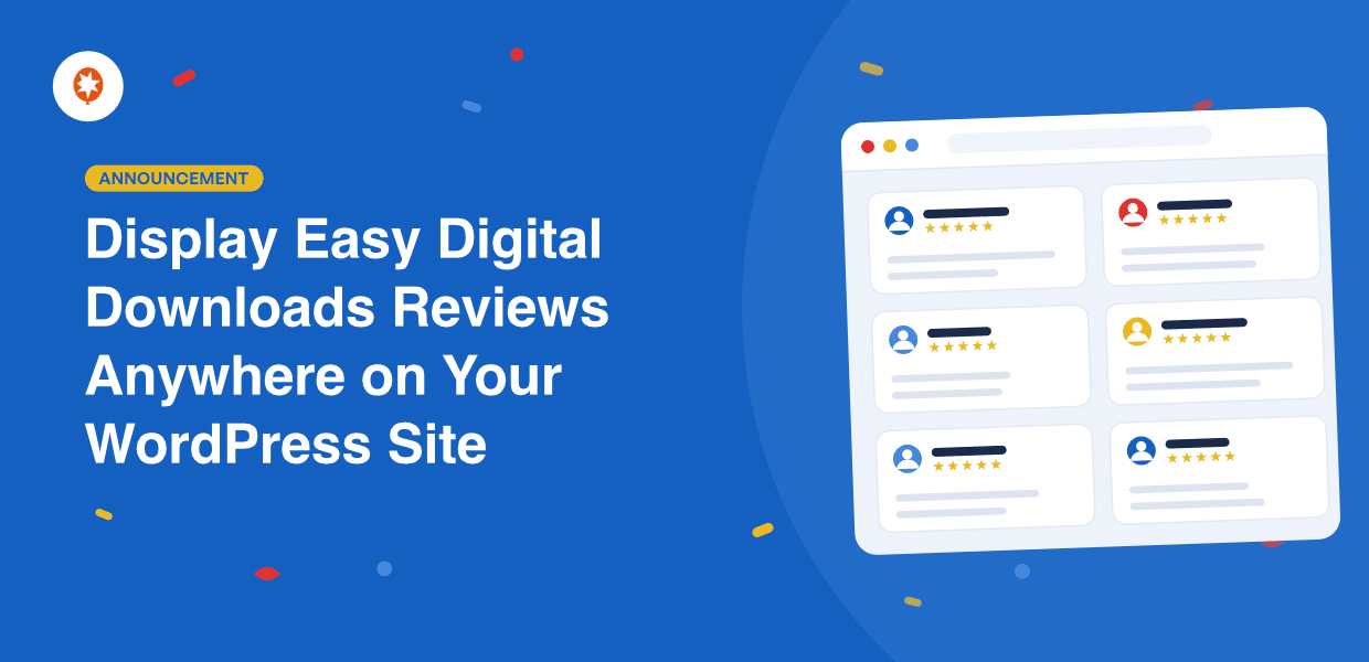 Exiba as avaliações do Easy Digital Downloads em qualquer parte do seu site