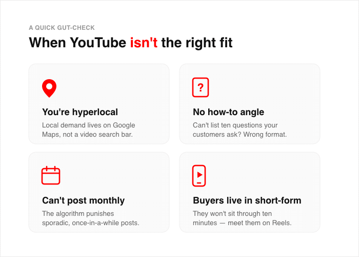 quando YouTube non è la soluzione più adatta alla tua attività
