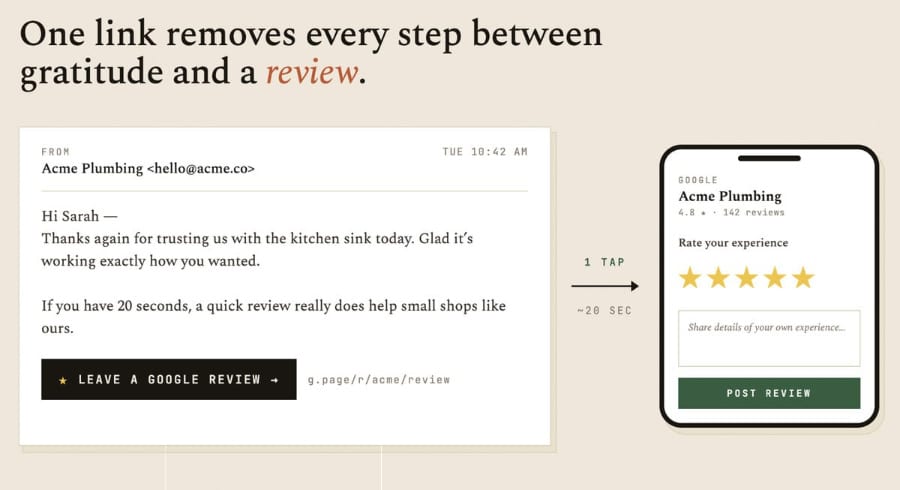 example of a follow up message asking for reviews - Smash Balloon example of a follow up message asking for reviews