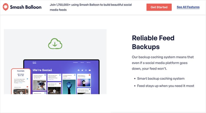reliable feed backup with smart caching - Smash Balloon reliable feed backup with smart caching