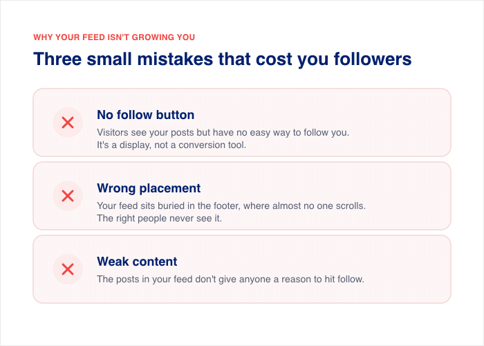 three simple mistakes to check - Smash Balloon three simple mistakes to check