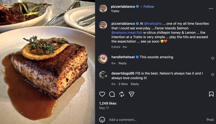 pizzeria food promotion pic on instagram - Smash Balloon pizzeria food promotion pic on instagram