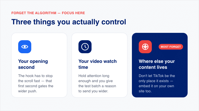 Was du beeinflussen kannst, um mehr Aufrufe auf TikTok zu erzielen