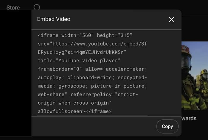 code for a manual youtube embed - Smash Balloon code for a manual youtube embed