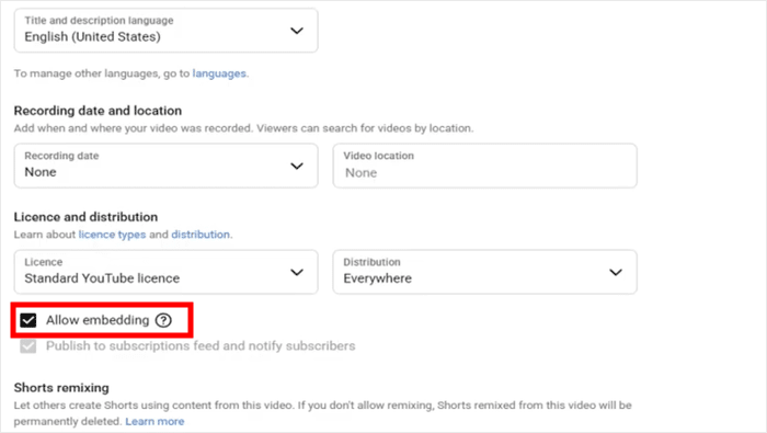 allow or restrict embedding for youtube video - Smash Balloon allow or restrict embedding for youtube video