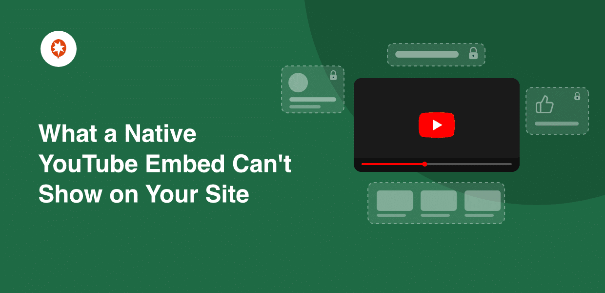 what a native youtube embed cant show on your website - Smash Balloon what a native youtube embed cant show on your website