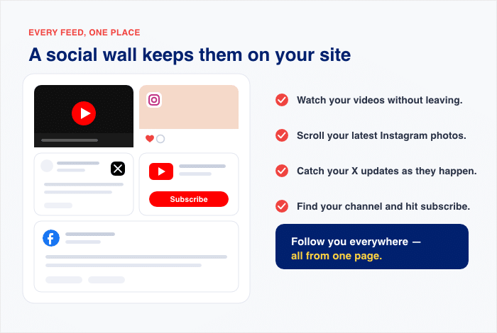 benefits of adding a social wall to your website - Smash Balloon Ventajas de añadir un «muro social» a tu página web
