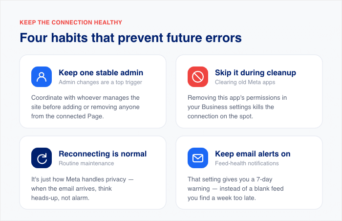habits to prevent feed errors in the future - Smash Balloon habits to prevent feed errors in the future