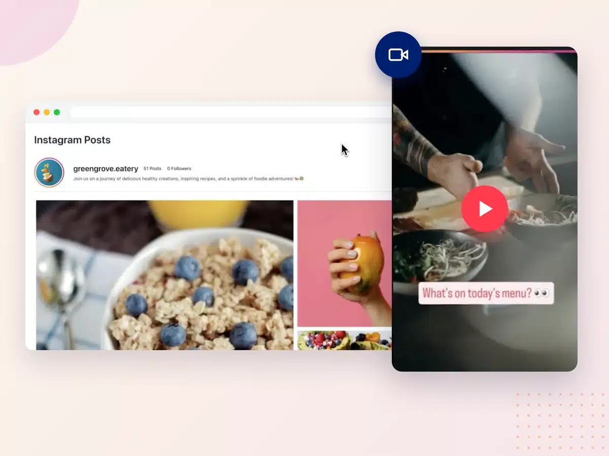 Reels, Storie e video riprodotti nel feed di Instagram