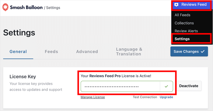 activate your reviews feed license key - Smash Balloon activate your reviews feed license key