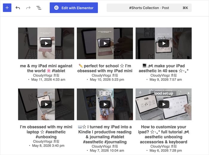 Video thumbnail: person holding an iPad mini against a laptop with a pink cover; title includes '#tablet' (informative video about suggestive aesthetics).