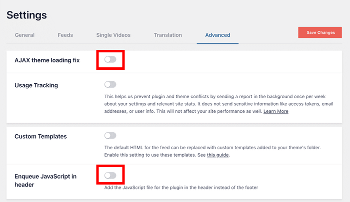 ajax and javascript fix for youtube feed pro - Smash Balloon Correction AJAX et JavaScript pour YouTube Feed Pro