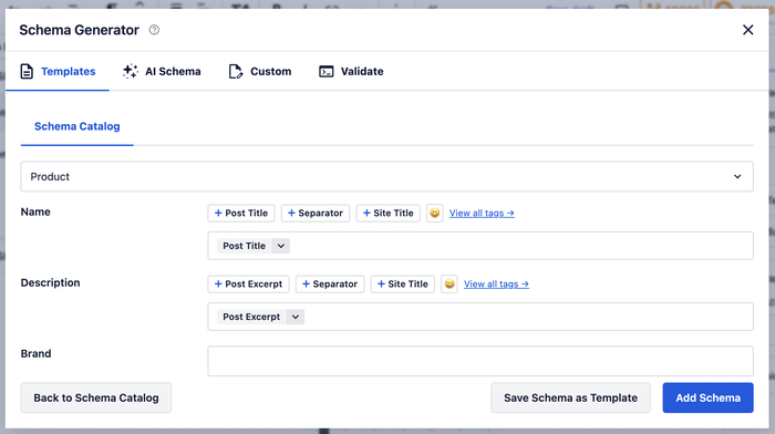 aioseo plugin product schema generator - Smash Balloon