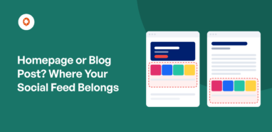 Homepage or Blog Post Where Your Social Feed Belongs