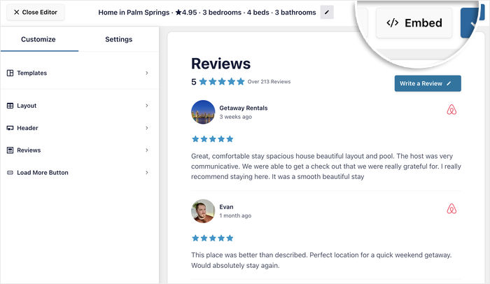 start embedding airbnb reviews feed - Smash Balloon start embedding airbnb reviews feed