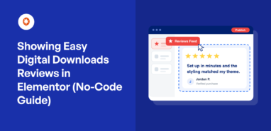 Showing Easy Digital Downloads Reviews in Elementor (No-Code Guide)