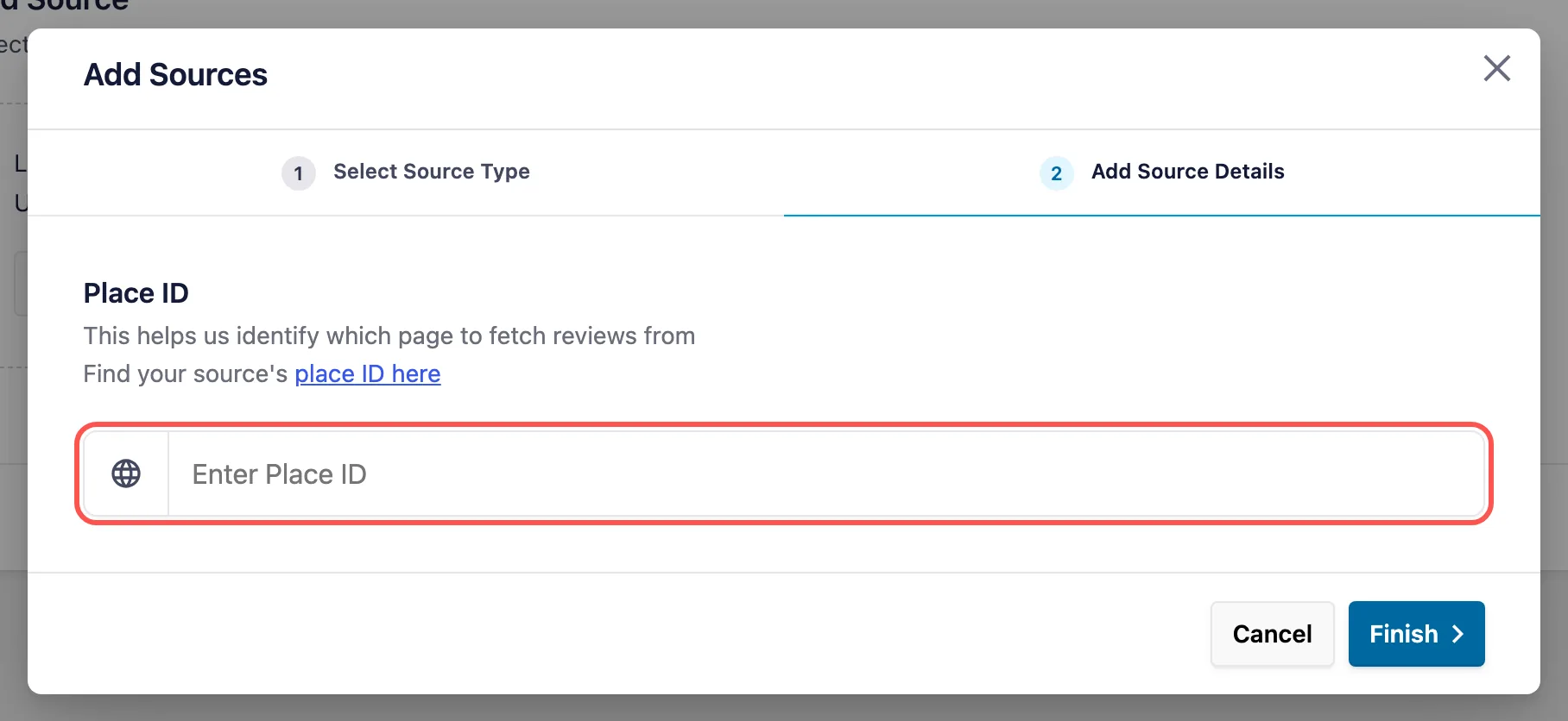 Adicionar o ID do Google Places ao Reviews Feed Pro sem uma chave API