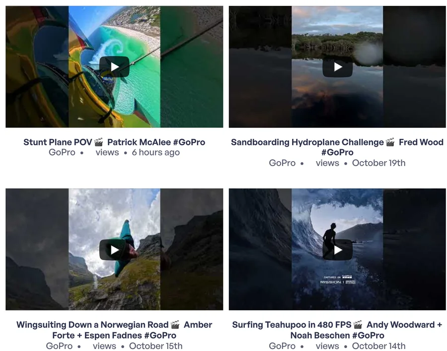 YouTube Feed Pro nella pagina di dimostrazione di Smash Balloon